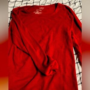 Bright red long sleeve